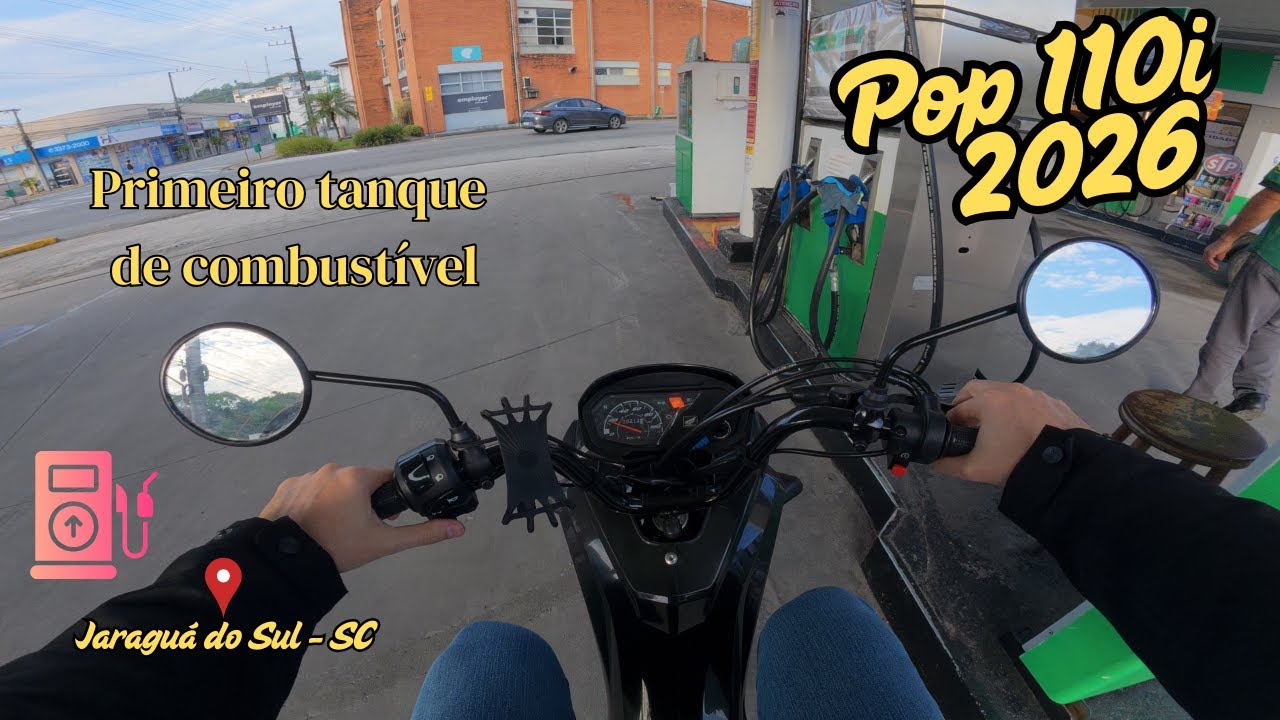 ☀️🏍️ Sábado de Manhã com a Pop 110i 2026 | Reserva, Abastecimento e Primeiras Médias