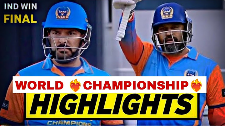 Full Highlights | India Champions Vs Pakistan Champions World Championship Of Legends Final 2024