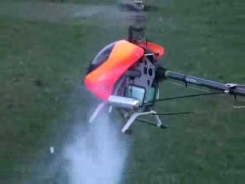 RC Helicopter Align Trex600 600 600n fast crash. (Delyn Model Flying Club) Trex