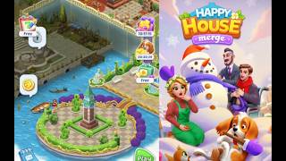 Happy Merge House | Level  17-18  Day 16  Part 16  #merge screenshot 1