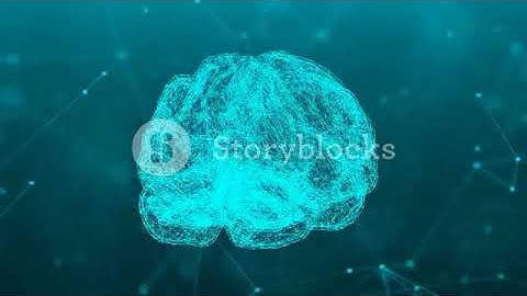 Abstract connection dots with brain  Seamless loop Motion Background   Videoblocks