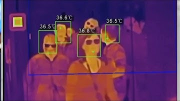 Temperature checking via thermal cameras 