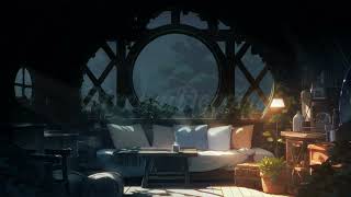 Night Vtuber Background Animated Stream Background Anime Live Wallpaper Treehouse Living Room screenshot 4