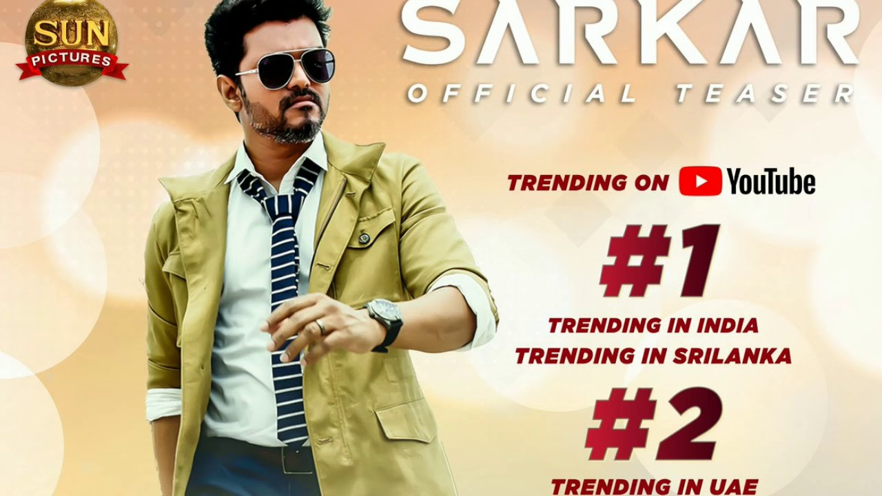 SARKAR teaser Record in YouTube |Sarkar special Diwali....