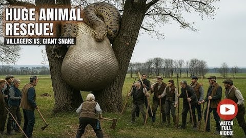 Brave Heroes Save Mother Mountain Lion from Giant Python’s Terrifying Attack 🐍 WildBond Rescue 