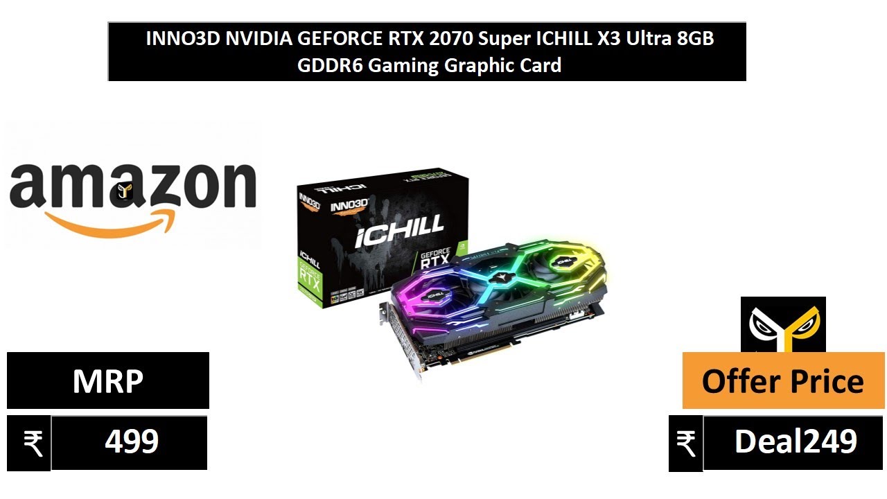 INNO3D NVIDIA GEFORCE RTX 2070 Super ICHILL X3 Ultra 8GB GDDR6 Graphic Card - YouTube