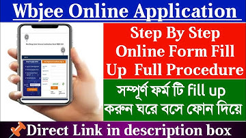 Wbjee & Pharmacy Online Application || Step by Step Full Procedure by Phone