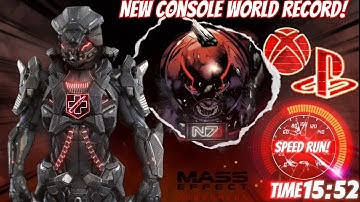 Human Juggernaut - Console [WR] Platinum Solo Speed Run! "15:52" | Mass Effect Andromeda