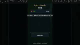 List Copy Method | Interview Puzzle Challenge | YouTube Shorts #interviewquestions #python #coding