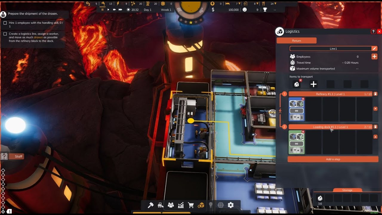 Space Drilling Station│How to create a LOGISTIC LINE - Fast Guide 2024