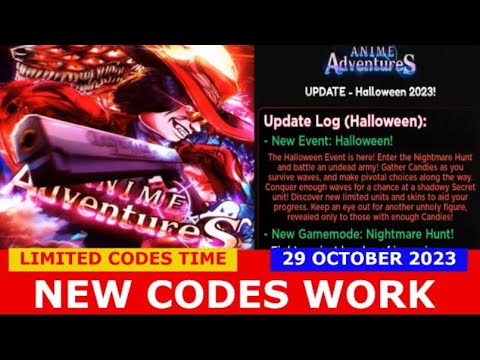 Anime Adventures codes September 2023#animeadventuresroblox #animeadve