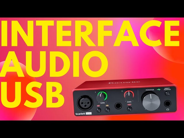 Interfaz de audio Focusrite Scarlett 4i4 de 3ra generación