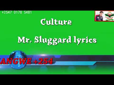 CULTURE   Mr  Sluggard lyrical video by DjShangwe