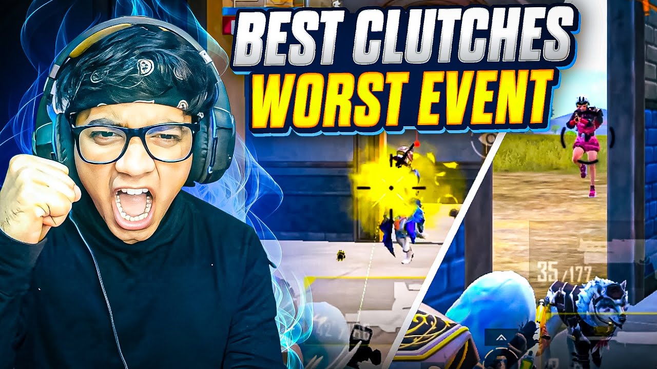 BEST CLUTCHES IN THE WORST EVENT🔥 | BGMI | PUBG MOBILE - YouTube