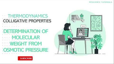 Molecular mass of solute Determination from Osmotic pressure (Thermodynamics 1)