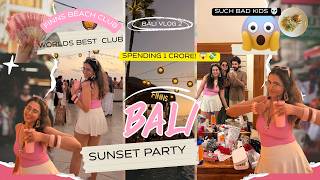 We Spent 1 CRORE Partying in 24 Hours in Bali Finns Beach Club Vlog