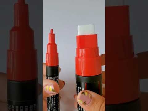 Unwrapping a SUPER THICK POSCA marker! (requested video/asmr) #shorts