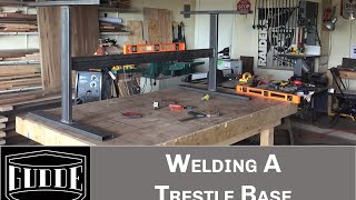 In this video I show you how I weld a trestle style table base that I use for dining tables and desks. I take you through the whole 