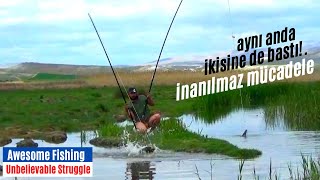 BALIĞIN İZİNİ SÜRDÜK SONUNDA YATAĞINI BULDUK.#YayınAvı#Kamp#Fishing