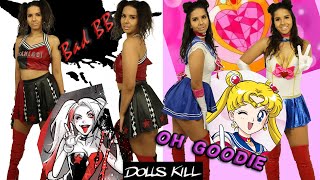 Post-Halloween Costume Haul with Sailor Moon inspired + Harley Quinn Cheerleader from DOLLS KILL