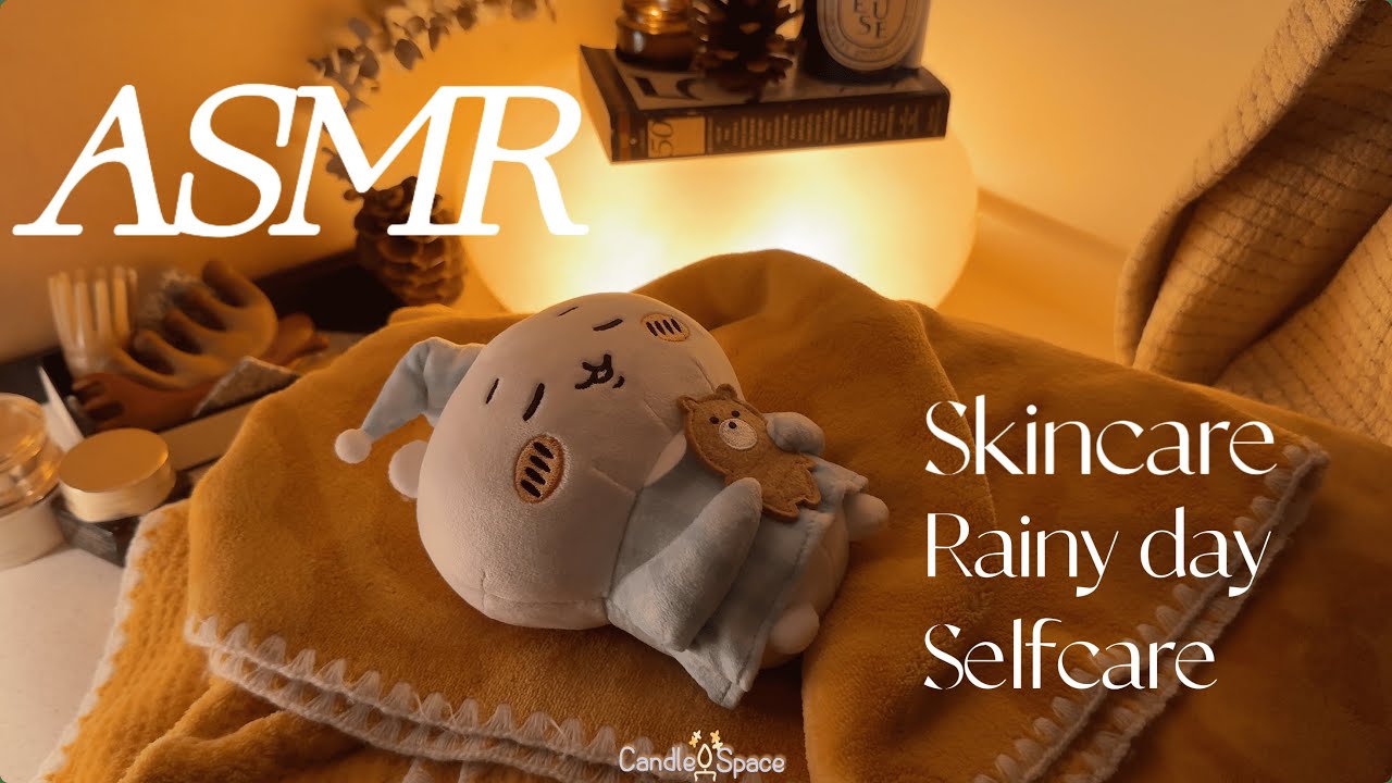 ASMR丨Chiikawa Skincare for Deep Sleep: Personal Attention, Tooth Brush, Layered Sounds, Rainy Sounds