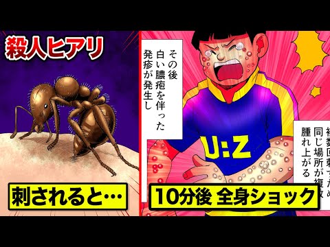 人を殺すアリ…刺されると全身ショック状態になり死ぬ…