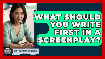 What Should You Write First In A Screenplay? - Screenwriter