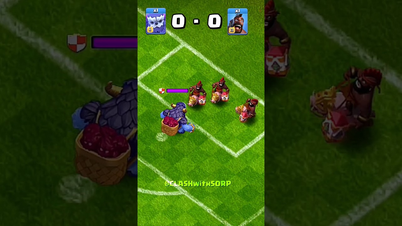 Yeti VS Dark Elixir Troops ✓ Clash of Clans