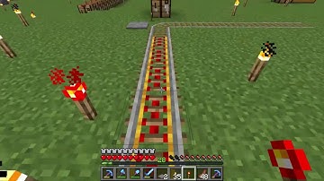 How to turn on Powered Rails - Minecraft