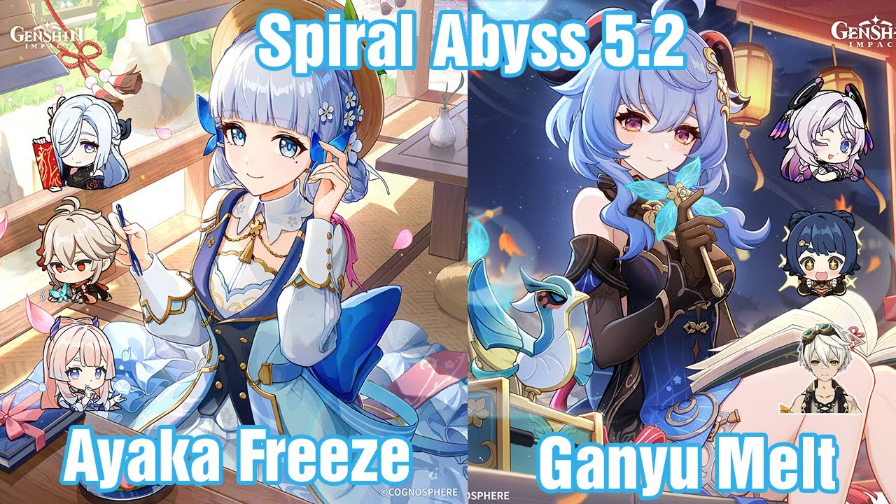 C3 Ayaka Freeze & C2 Citlali + C0 Ganyu Melt | Spiral Abyss 5.2 | Genshin impact
