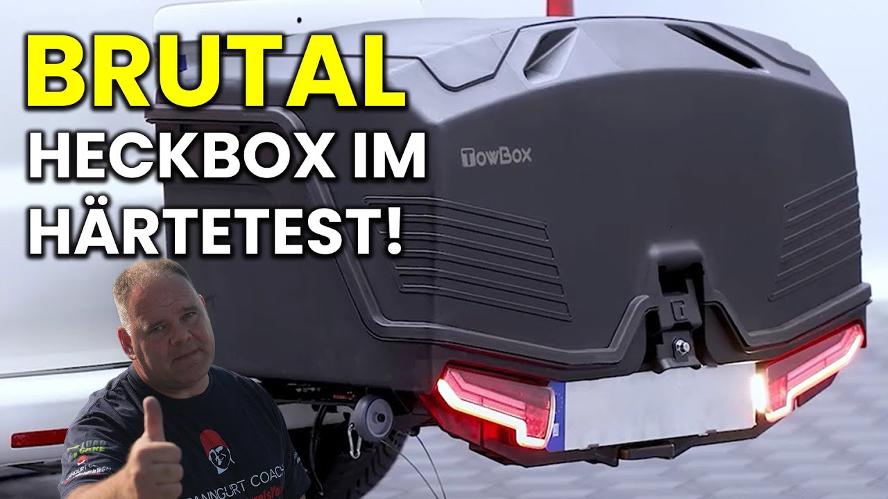 Ist eine Heckbox sicher?💥 -  Härtetest auf dem ADAC FSZ -  Rameder x COACH Olly