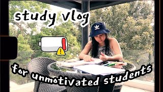 a study vlog for unmotivated students (medical boards exam review)