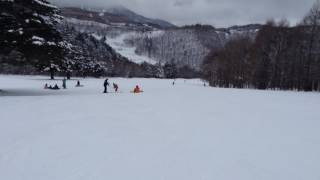 発哺ブナ平 東館山スキー場滑走  (初心者コース)
