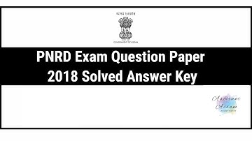 PNRD Assam Previous Year Question Paper 2018 Fully Solved