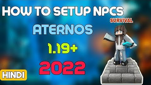 How To Add NPCS Plugin Like Hypixel In Aternos Server | Minecraft 1.19 | Click To Join For FREE 2022