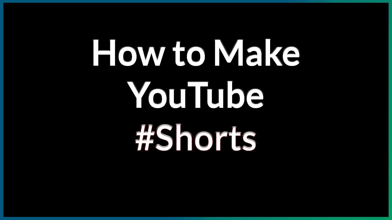 How to Make YouTube Shorts #shorts - YouTube