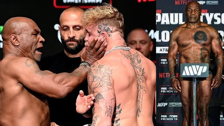Mike Tyson  SLAPS  The Hell Out Of Jake Paul at weigh in as ALL HELL BREAKS LOOSE!