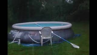 Bestway pool year 3 During storm (saving chlorine)