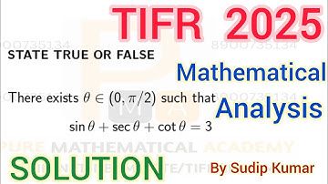 TIFR 2025 Mathematics Solution | TIFR 2025 Real Analysis | TIFR Mathematics Previous Year Question