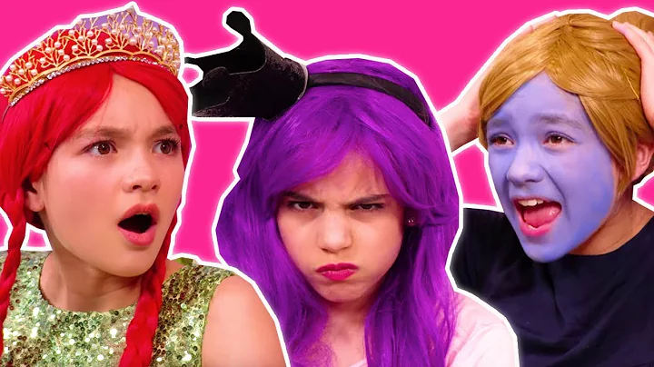 3 MARKER CHALLENGE!  Malice Pranks Olivia & Isabella - Princesses In Real Life | Kiddyzuzaa