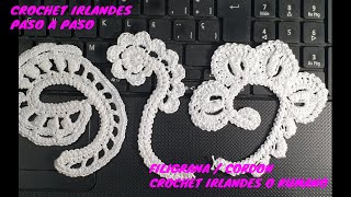 : CROCHET IRLANDES PASO A PASO - CORDON / FILIGRANA  19/05/21