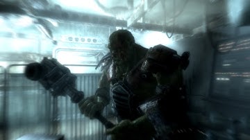 Fallout 3 - What happens if you spawn a Super mutant during your birth scene?