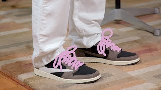 travis scott pink laces