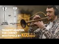 Cornet mouthpiece on a trumpet solar on a custom bach stradivarius kgumusic trumpet cornet