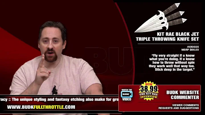 The Kit Rae Black Jet Triple Throwing Knife Set