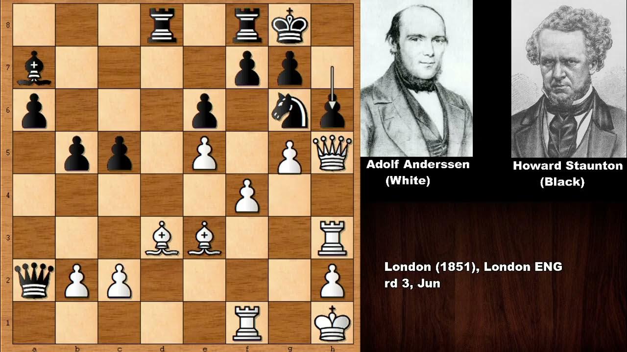 Adolf Anderssen vs Howard Staunton - London (1851) 