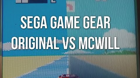 Sega Game Gear original screen vs McWill screen side by side comparison