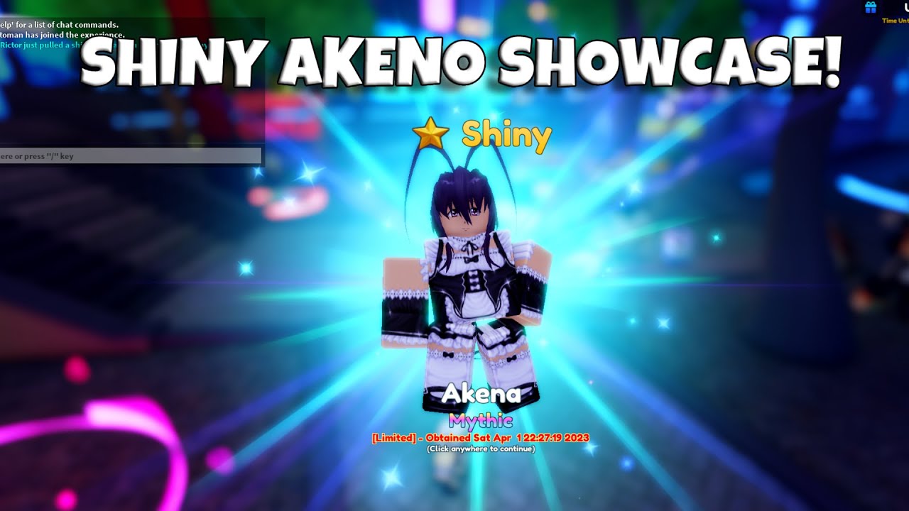 Anime Adventures Roblox Shiny/Unobtainable/Limited Units