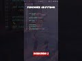FUNCIONES EN PYTHON | NO REPITAS MÁS CÓDIGO #python  #algoritmo #programming