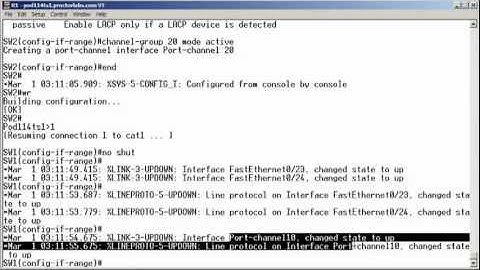 Configuring EtherChannels